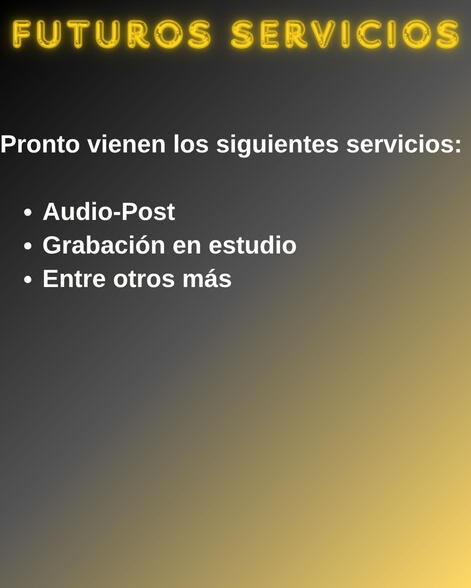 Futuros servicios